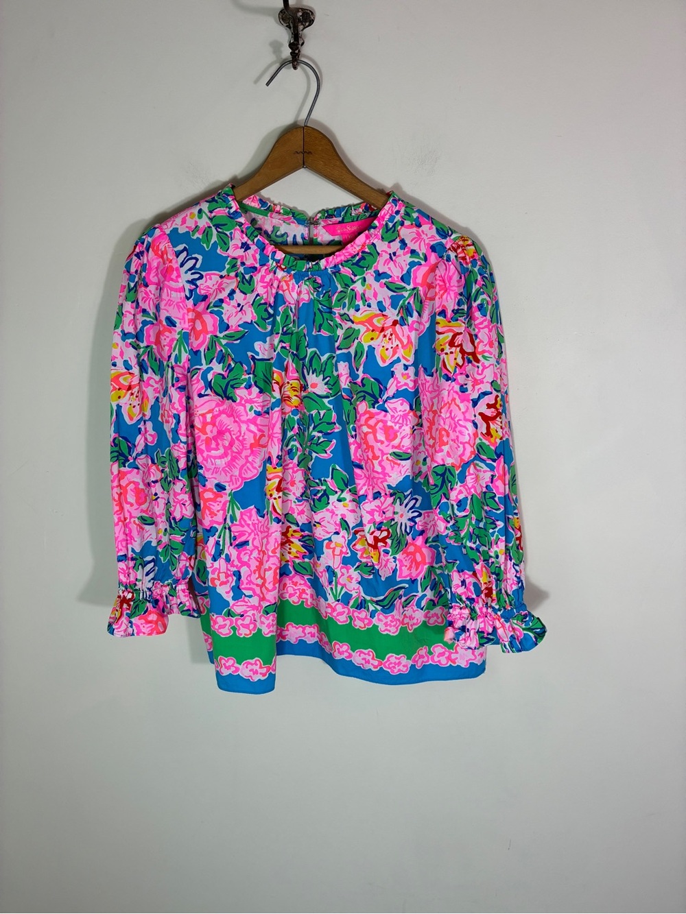 Lilly Pulitzer Trista Top In Multi Rose To the Occasion Size M